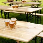 Feros Ensemble de brasserie pliable avec table de 70 cm - qualité de brasserie