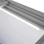 Congélateur coffre à glaces 284 Litres avec éclairage LED et roulettes