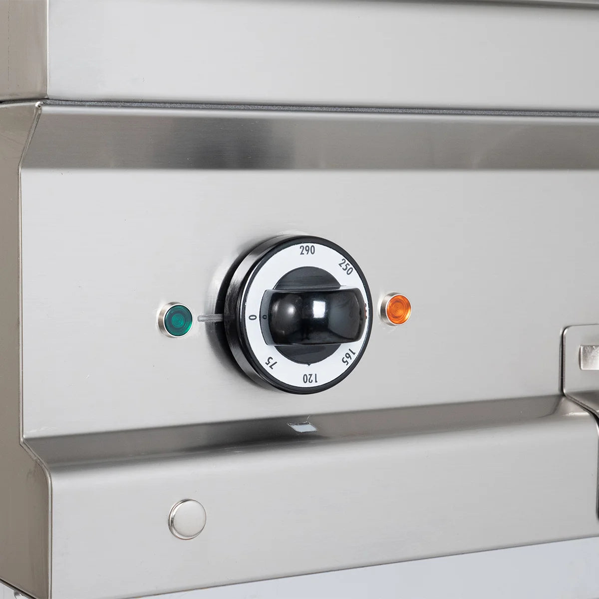 Elektrogrillplatte Serie 700 - 70/70 -  ½ glatt, ½ gerillt