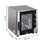 Four à convection ventilée Tecnoeka Evolution Next EKF 523 N T UD, 5 x GN 2/3, vapeur directe, commande tactile
