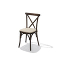 Coussin d’assise rembourré Feros pour chaise et tabouret de bar de type Crossback, écru – 420 x 420 x 20 mm
