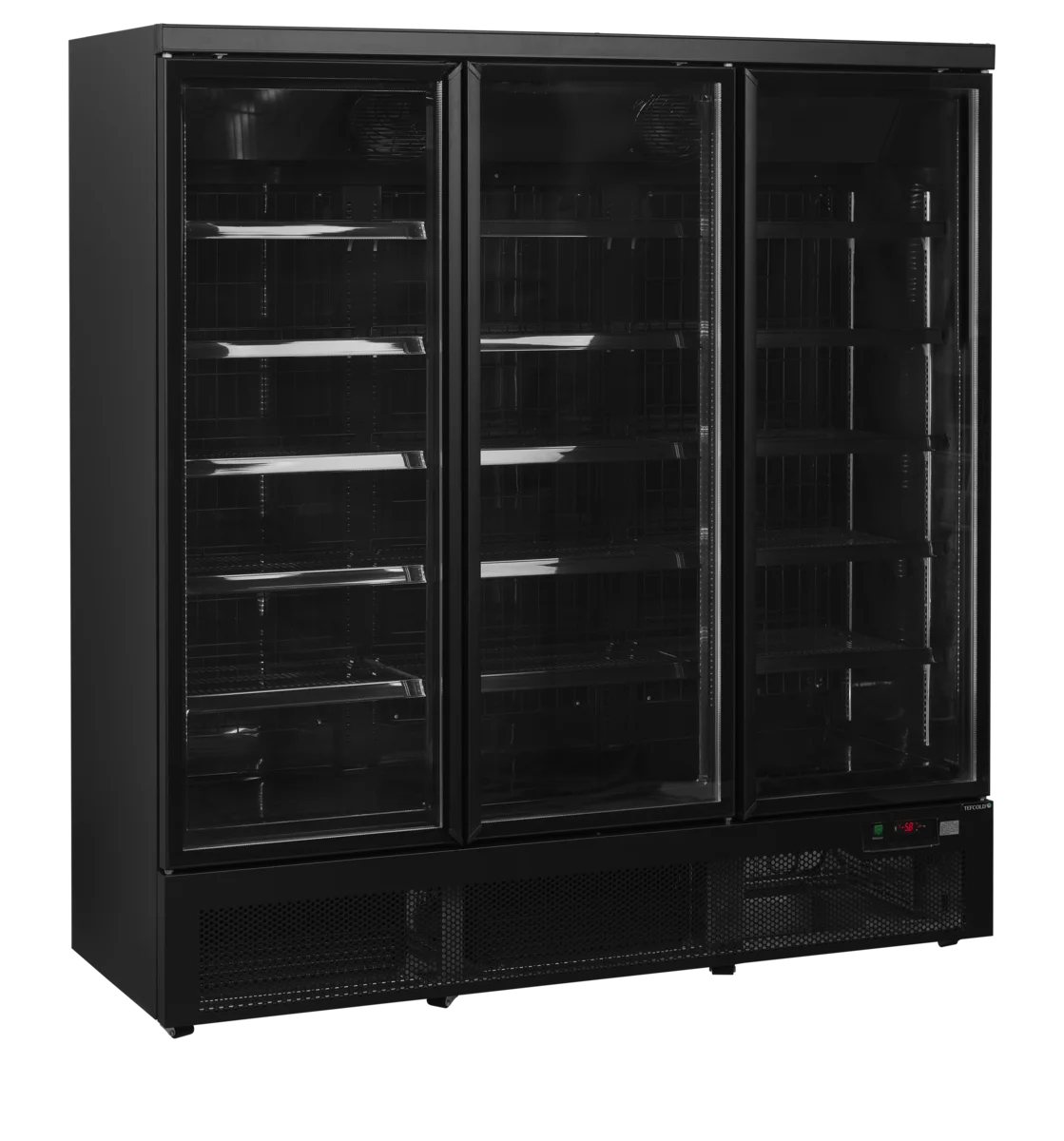 Tefcold Displaygefrierschrank Atom Maxi F3DBB, schwarz