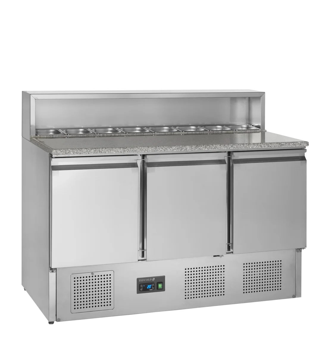 Tefcold Pizzakühltheke PT930, GN 1/1