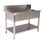 Zulauftisch PROFI 1000 x 700 Links für HSM ECO, PROFI & HYPRO