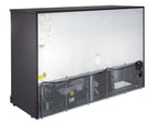 Barkühlschrank ECO 350 mit Klapptüren schwarz, LED Beleuchtung, unterbaubar