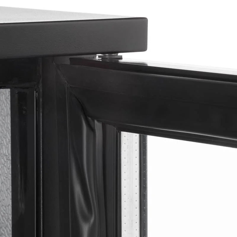 Barkühlschrank ECO 130 schwarz, LED Beleuchtung, unterbaubar