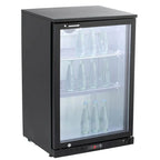 Barkühlschrank ECO 130 schwarz, LED Beleuchtung, unterbaubar