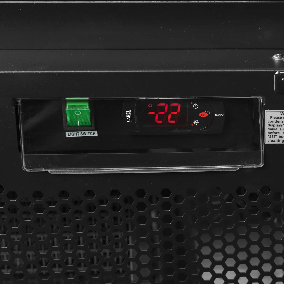 Tefcold Displaygefrierschrank Atom Maxi F3DBB, schwarz