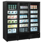 Tefcold Displaygefrierschrank Atom Maxi F3DBB, schwarz