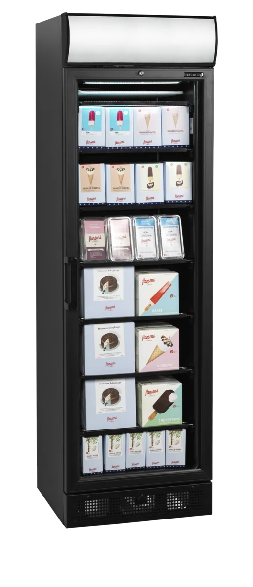 Tefcold Displaygefrierschrank UFSC371GCP Black