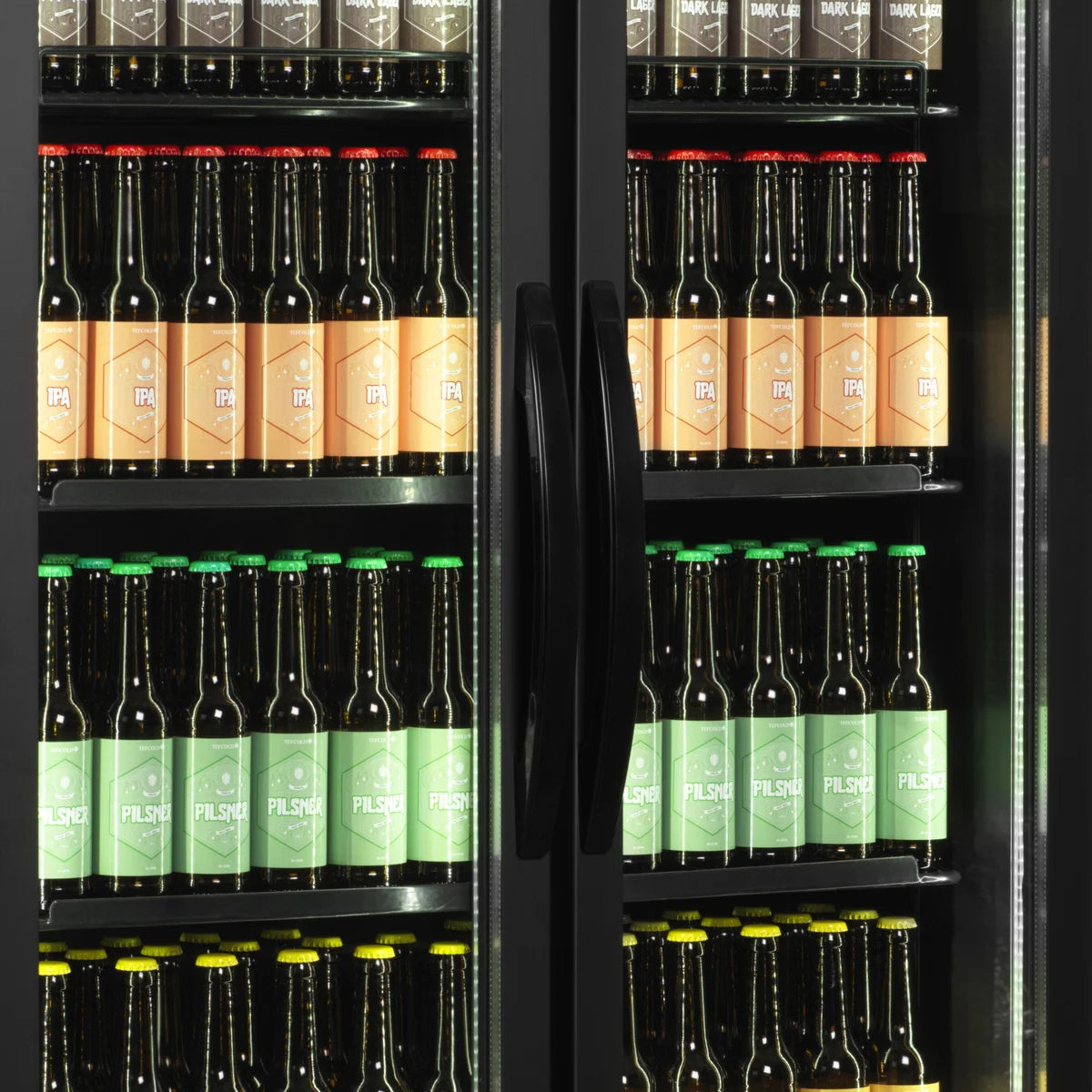 Tefcold Display-Kühlschrank FSC891H Black