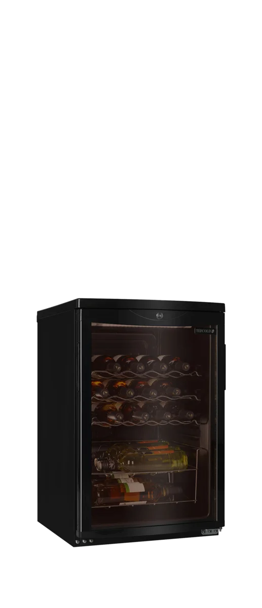 Tefcold Unterbau Weinkühlschrank SC85 BLACK, 1 Temperaturzone