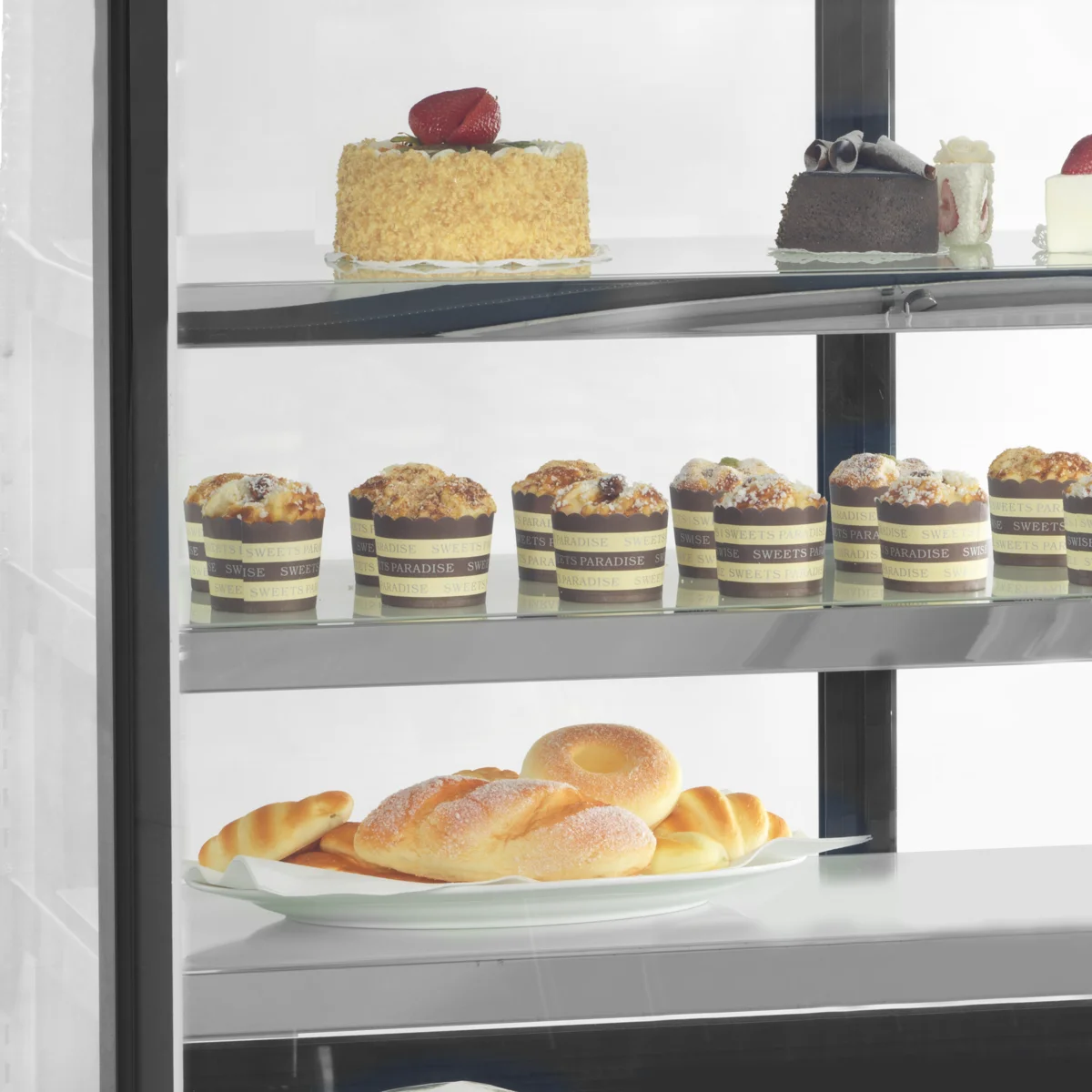 Tefcold Vitrine réfrigérée à pâtisseries LPD900F/noir