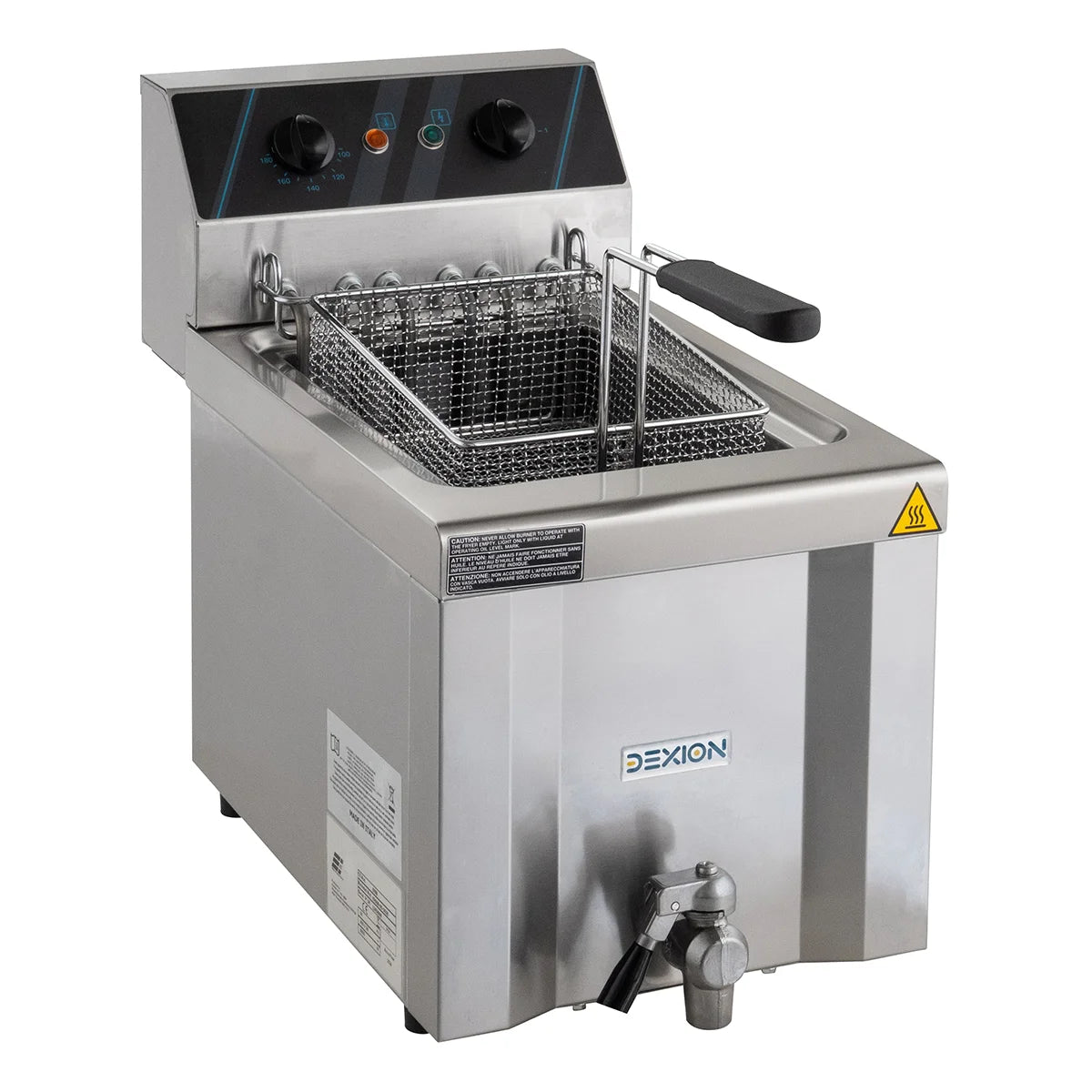 Elektro-Fritteuse Profi 8 Liter mit Ablasshahn, 400 V