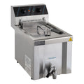 Elektro-Fritteuse Profi 8 Liter mit Ablasshahn, 400 V