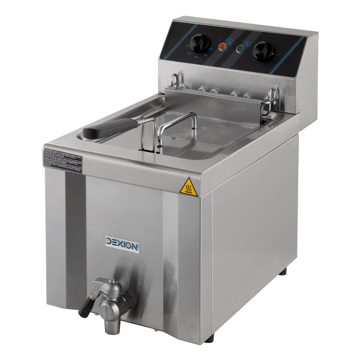 Elektro-Fritteuse Profi 8 Liter mit Ablasshahn, 400 V
