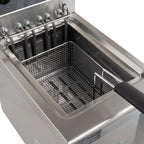 Elektro-Fritteuse Profi 8 Liter mit Ablasshahn, 400 V