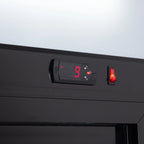 Getränkekühlschrank ECO 630 mit Leuchtaufsatz und Schiebetüren