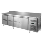 Kühltisch ECO 1/6 mit Aufkantung - GN 1/1