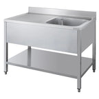 Spültisch ECO 12x7 mit 1 Becken rechts