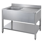 Spültisch ECO 12x7 mit 1 Becken links