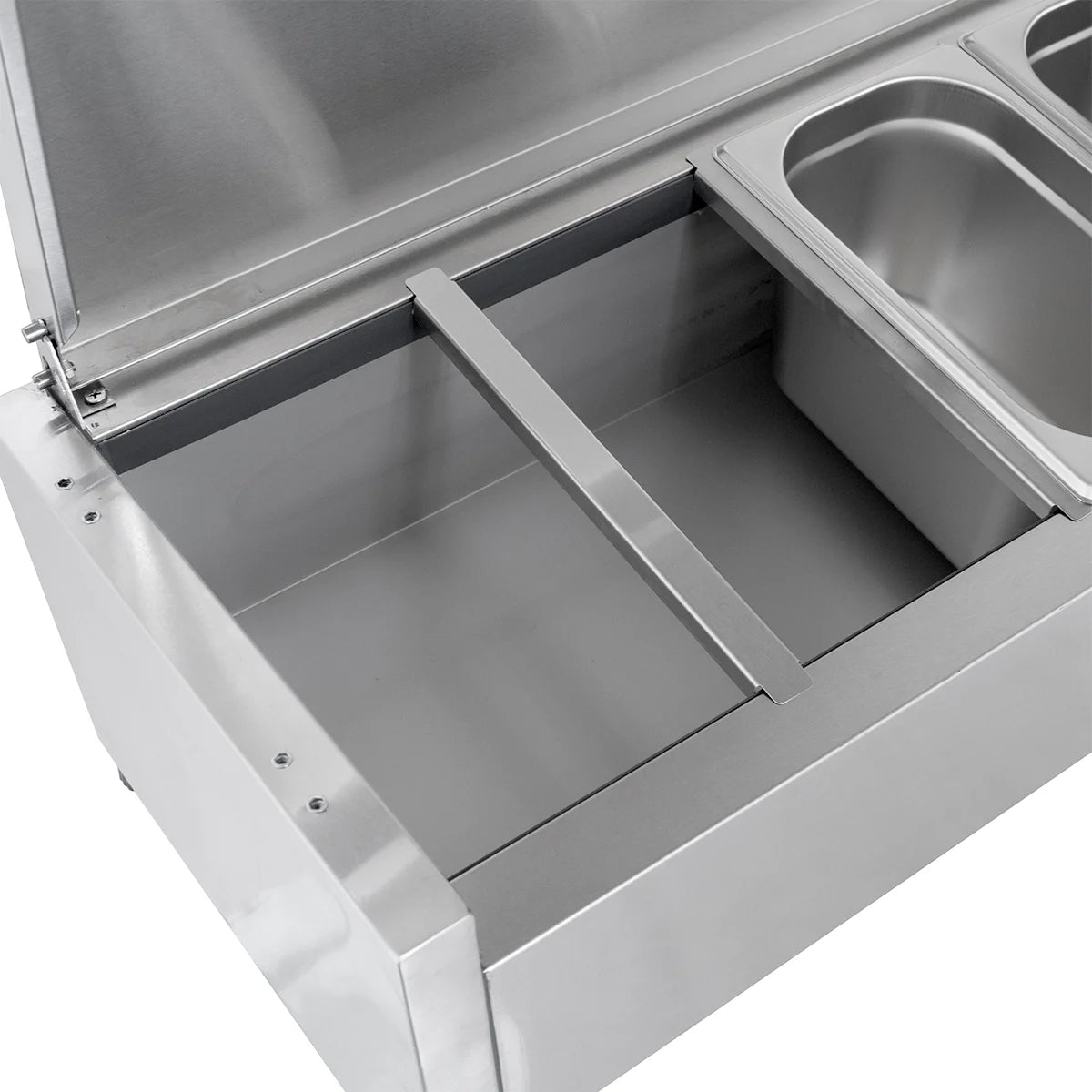 Vitrine réfrigérée de comptoir ECO 8 x GN 1/4 en inox