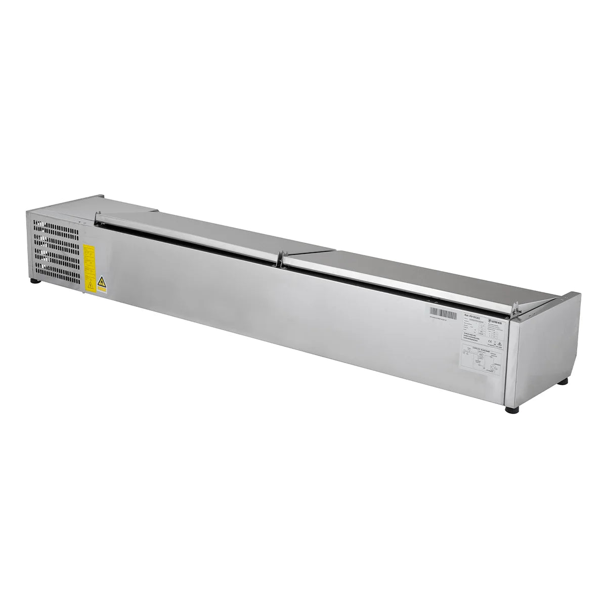 Edelstahl-Kühlaufsatz ECO 10 x GN 1/4