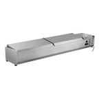 Edelstahl-Kühlaufsatz ECO 10 x GN 1/4