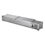 Edelstahl-Kühlaufsatz ECO 10 x GN 1/4
