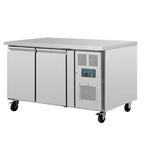 Table réfrigérée pâtissière Polar Série U EN 60 x 40 (600 x 400 mm) 2 portes 427 litres sur roulettes