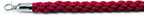 Cordon de guidage, 32mm - ferrures chromées - rouge - 150cm