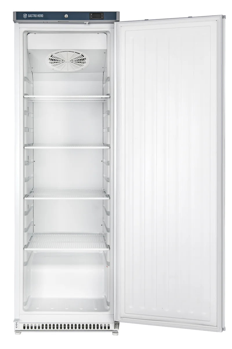 Lagertiefkühlschrank ECO 400, Innenraum aus Kunststoff, weiß