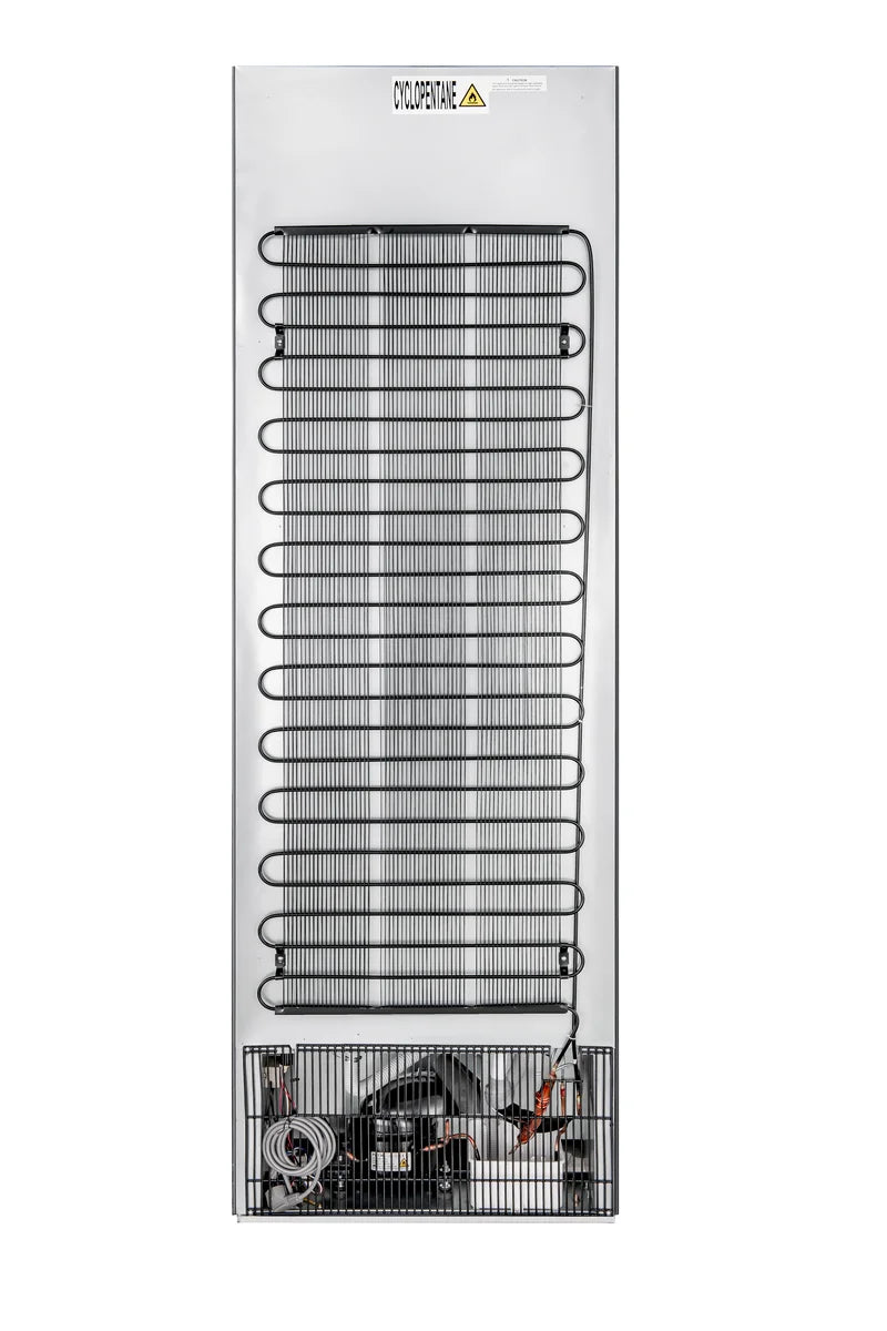 Lagertiefkühlschrank ECO 400, Innenraum aus Kunststoff, schwarz