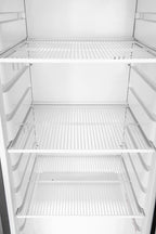Lagertiefkühlschrank ECO 400, Innenraum aus Kunststoff, schwarz