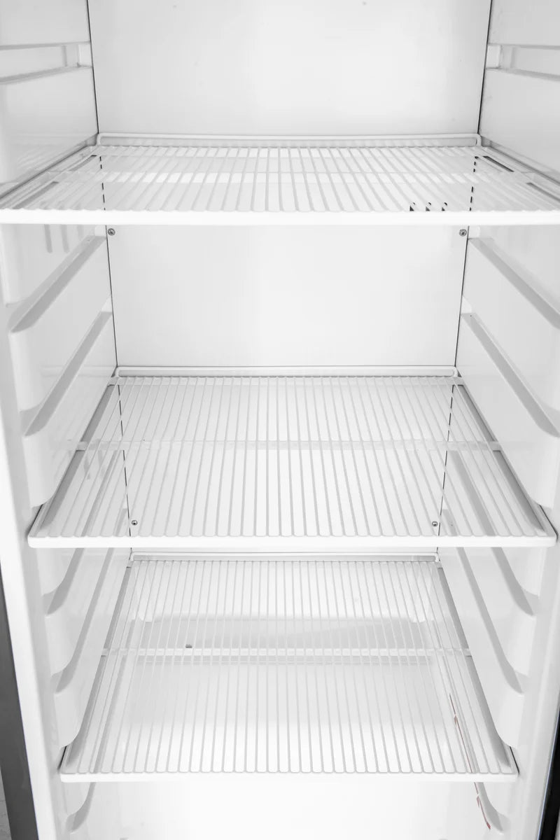 Lagertiefkühlschrank ECO 400, Innenraum aus Kunststoff, schwarz
