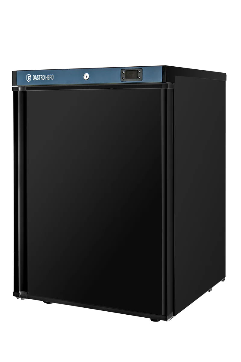 Lagertiefkühlschrank ECO 200, Innenraum aus Kunststoff, schwarz