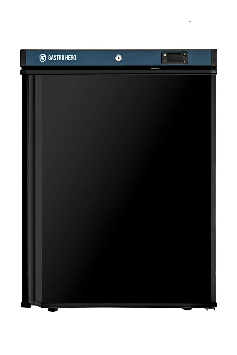 Lagertiefkühlschrank ECO 200, Innenraum aus Kunststoff, schwarz