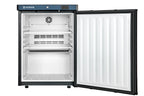 Lagertiefkühlschrank ECO 200, Innenraum aus Kunststoff, schwarz