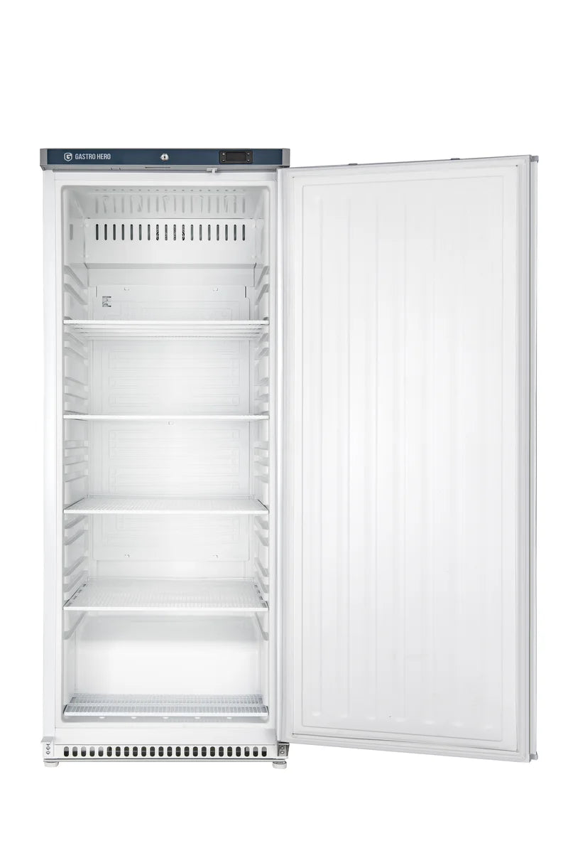 Armoire réfrigérée ECO 600, intérieur en plastique, blanc
