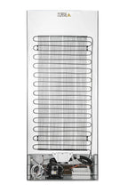Lagerkühlschrank ECO 600 mit Glastür, Innenraum aus Kunststoff, schwarz