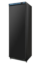 Lagerkühlschrank ECO 400, Innenraum aus Kunststoff, schwarz