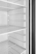 Lagerkühlschrank ECO 400, Innenraum aus Kunststoff, schwarz