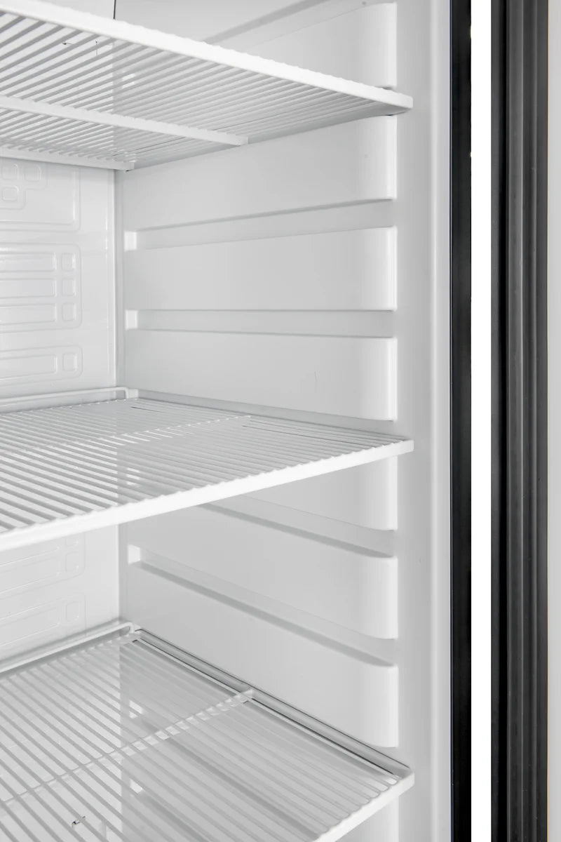 Lagerkühlschrank ECO 400, Innenraum aus Kunststoff, schwarz