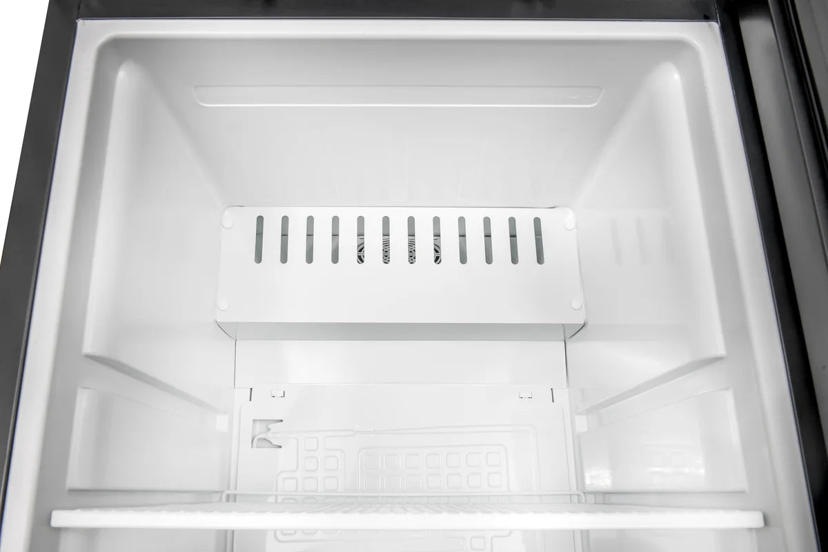 Lagerkühlschrank ECO 400, Innenraum aus Kunststoff, schwarz
