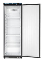 Lagerkühlschrank ECO 400, Innenraum aus Kunststoff, schwarz
