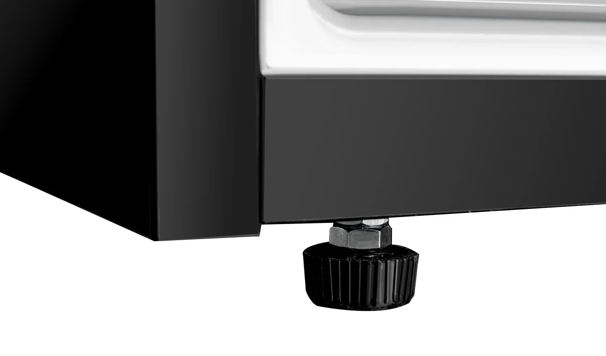 Lagerkühlschrank ECO 200, Innenraum aus Kunststoff, schwarz