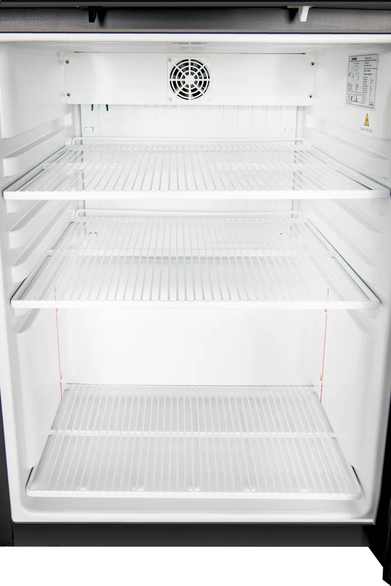 Lagerkühlschrank ECO 200, Innenraum aus Kunststoff, schwarz