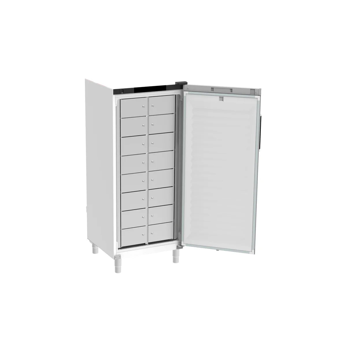 Rieber Gemeinschaftskühlschrank multipolar® 481 - 16 Fächer - Tür rechts