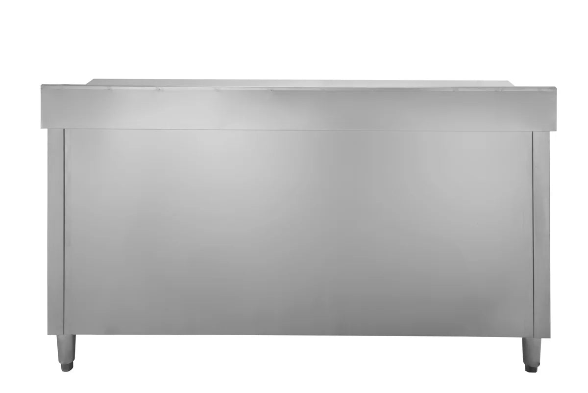 Edelstahl Arbeitsschrank Basic 180x60 mit Aufkantung 100 mm