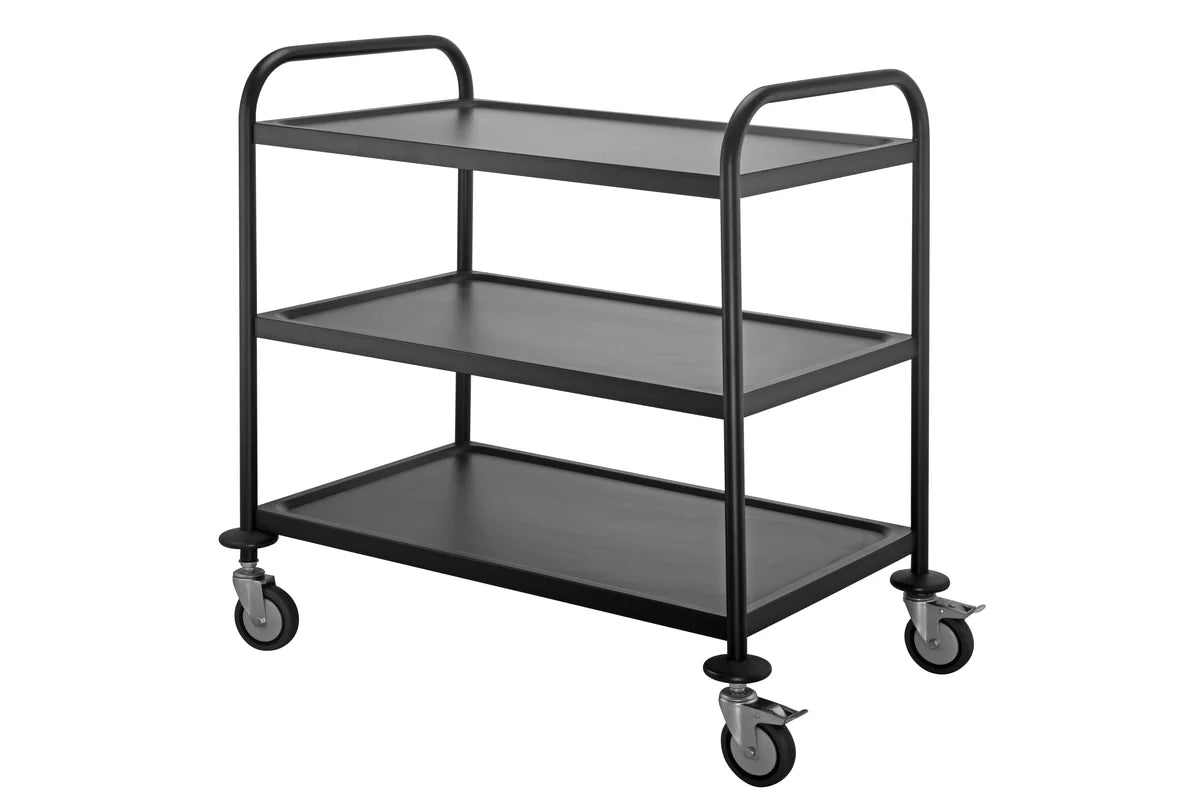 Servier- und Transportwagen ECO 3 schwarz